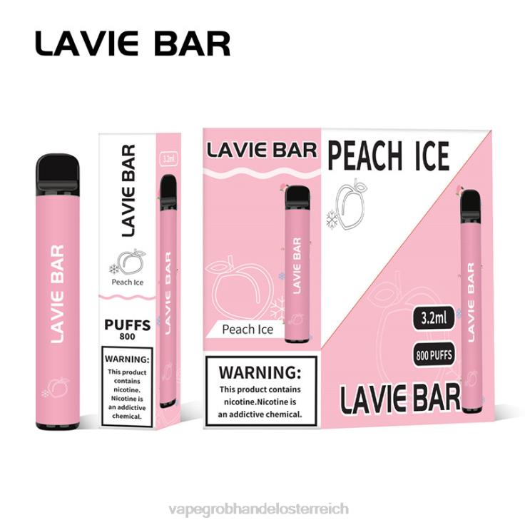 LAVIE BAR 800 Züge 4T4XL314 | Vape Großhandel Preise Pfirsicheis