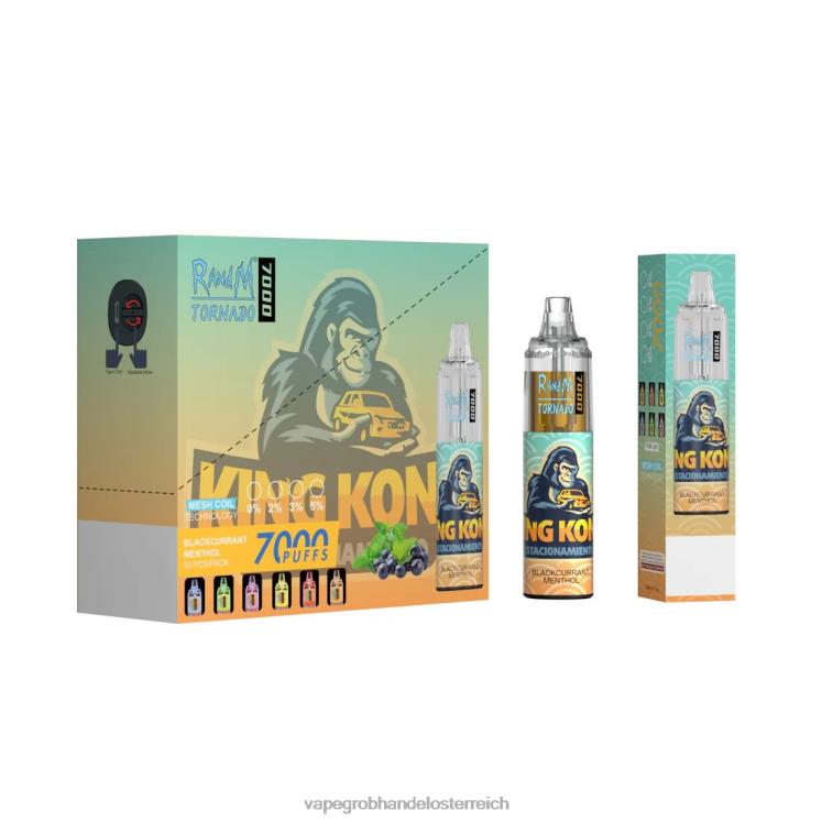 Vape Großhandel Österreich Einweg 4FVXR1 RandM Tornado 7000 5 %