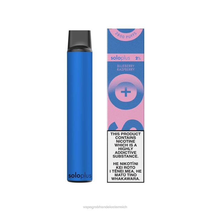 Einweg Vape Österreich 64R639 - Solo Plus Einweg-Vape-Paradies-Kollektion Blaubeer-Himbeere