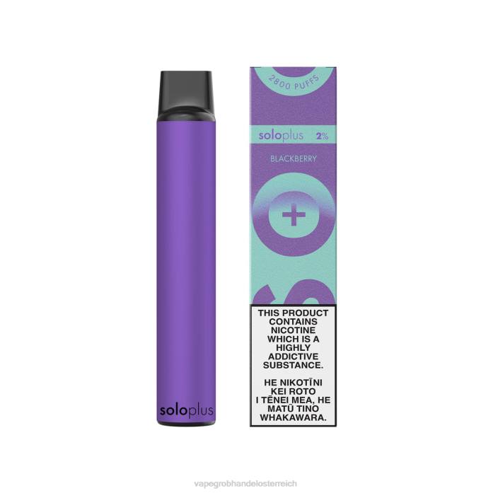Vape Großhändler 64R638 - Solo Plus Einweg-Vape-Paradies-Kollektion Brombeere