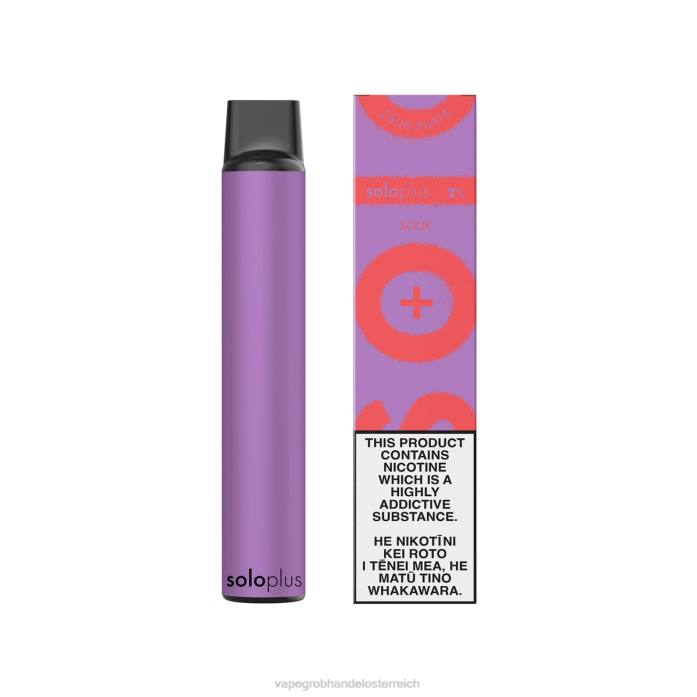 Vape Großhandel Österreich 64R625 - Solo Plus Einweg-Vapor sauer