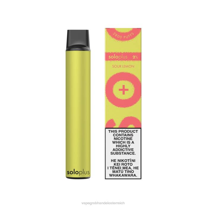 Vape Kaufen Graz 64R636 - Solo Plus Einweg-Vapor saure Zitrone