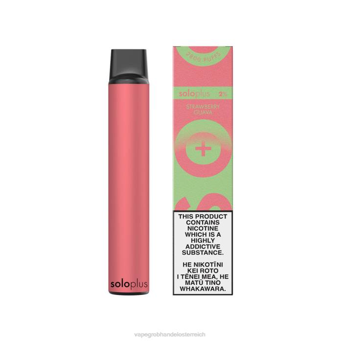 Vape Wien 64R637 - Solo Plus Einweg-Vape-Paradies-Kollektion Erdbeer-Guave
