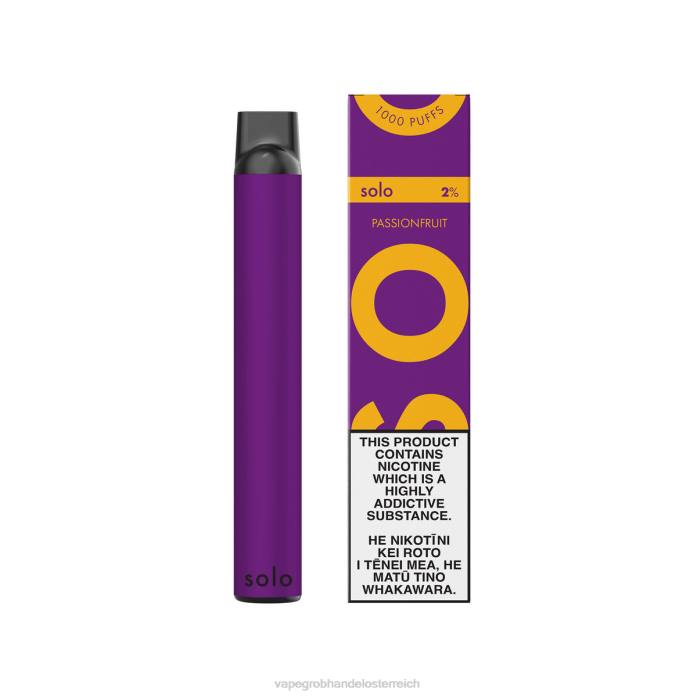 Vape Großhändler 64R614 - Solo Einweg-Vapor Passionsfrucht