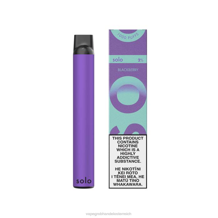 Vape Großhändler 64R622 - Solo Einweg-Vape-Paradies-Kollektion Brombeere