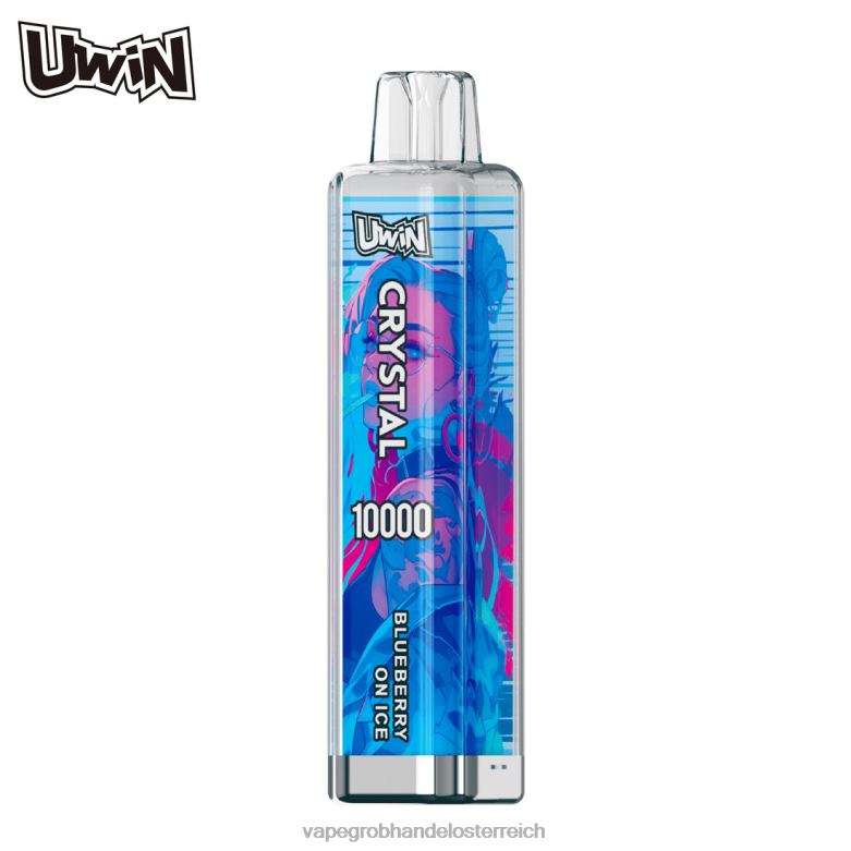Vape Kaufen Graz Blaubeere auf Eis - UWIN CRYSTAL 10000 Einweg-Vapes V4H224