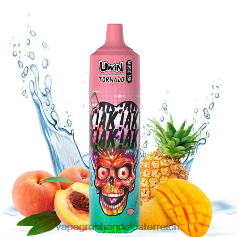 Vape Großhandel Österreich Pfirsich-Mango-Ananas - UWIN CRYSTAL 35.000 Einweg-Vaporizer V4H2225