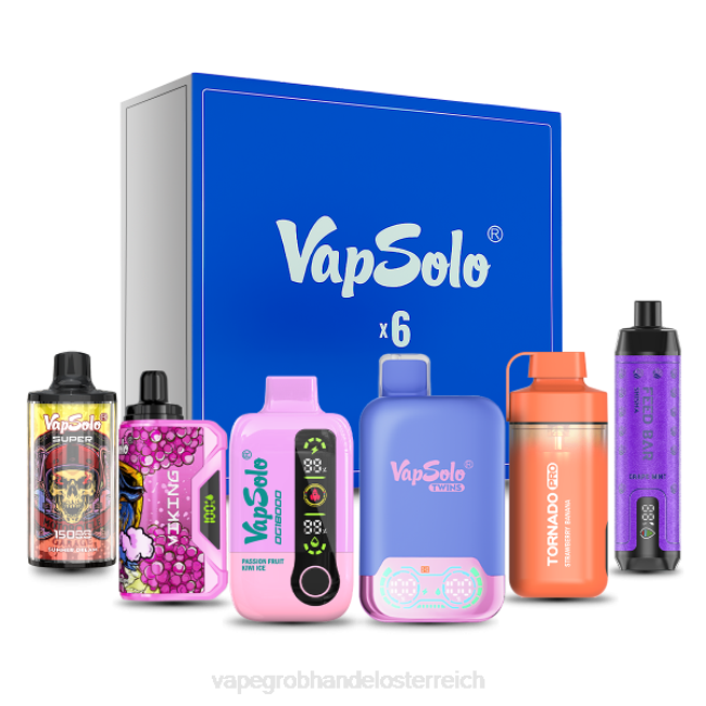 Einweg Vape Österreich P4DL119 Vapsolo Überraschungsbox-Set zufällige Geschmacksrichtungen