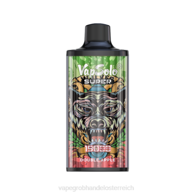 Einweg Vape Österreich P4DL111 Vapsolo SUPER Einweg-Vapor Doppelapfel