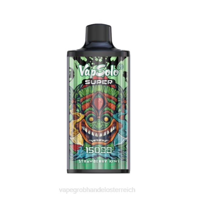 Vape Wien P4DL117 Vapsolo SUPER Einweg-Vapor Erdbeer-Kiwi