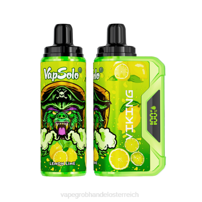 Vape Großhändler P4DL134 Vapsolo VIKING Einweg-Vapor Zitronenlimette
