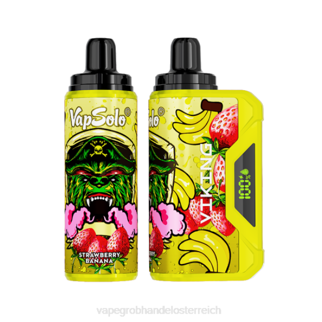 Vape Großhandel Österreich P4DL137 Vapsolo VIKING Einweg-Vapor Erdbeerbanane
