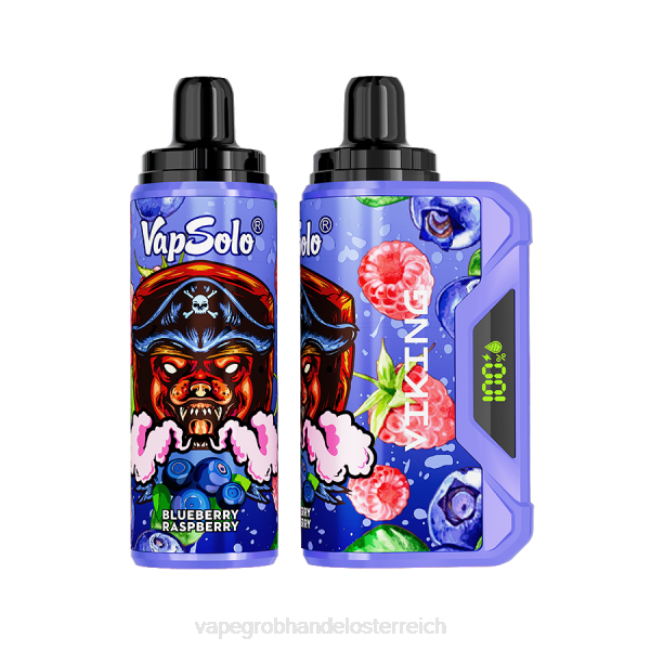 Vape Kaufen Graz P4DL132 Vapsolo VIKING Einweg-Vapor Blaubeer-Himbeere