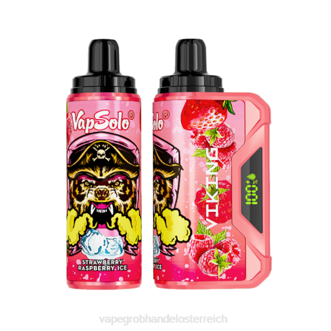 Vape Kaufen Linz P4DL139 Vapsolo VIKING Einweg-Vapor Erdbeer-Himbeer-Eis