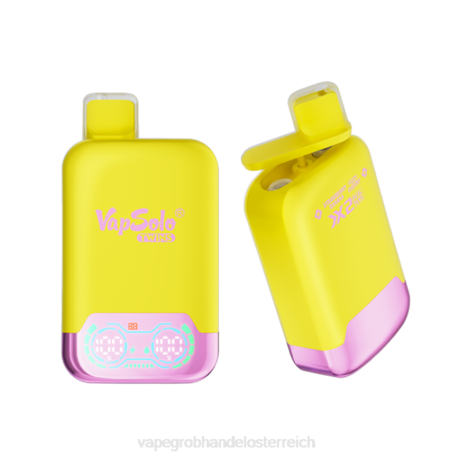 Vape Großhändler P4DL126 Vapsolo TWINS Einweg-Vapor Erdbeer-Banane und prickelnde Kirsche