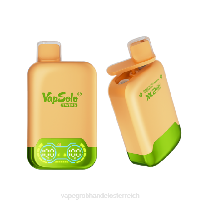 Vape Kaufen Graz P4DL124 Vapsolo TWINS Einweg-Vapor Orangen-Mango-Wassermelone und Red Bull