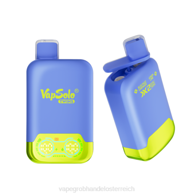 Vape Österreich Preis P4DL120 Vapsolo TWINS Einweg-Vapor Blue Razz Limonade und Zitronenlimette