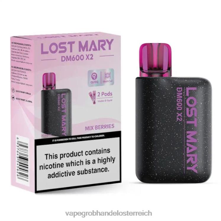 Vape Großhändler Beeren mischen 4FVXR476 LOST MARY DM600 X2