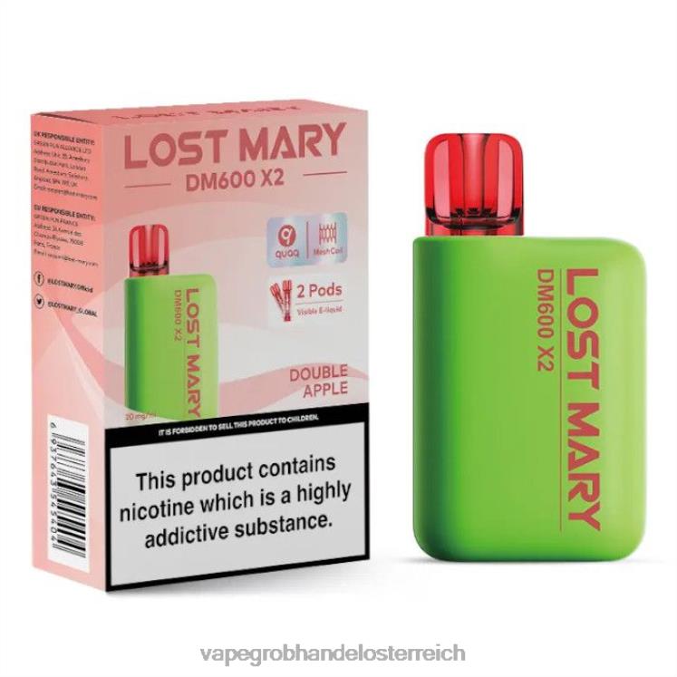 Vape Großhandel Österreich Doppelapfel 4FVXR471 LOST MARY DM600 X2