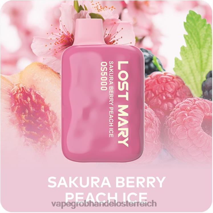 Einweg Vape Österreich Sakura-Beeren-Pfirsich-Eis 4FVXR497 LOST MARY OS5000