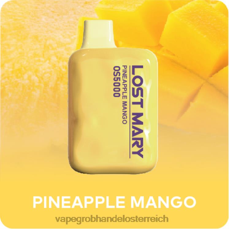 Vape Großhändler Ananas-Mango 4FVXR496 LOST MARY OS5000