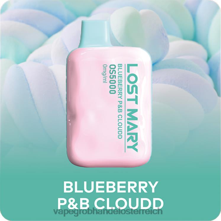 Vape Großhandel Preise Blaubeer-P&B-Wolke 4FVXR512 LOST MARY OS5000 0 mg/ml