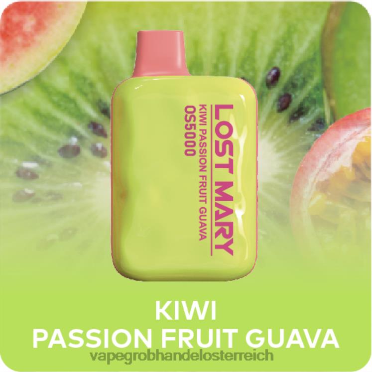 Vape Großhandel Preise Kiwi, Passionsfrucht, Guave 4FVXR492 LOST MARY OS5000