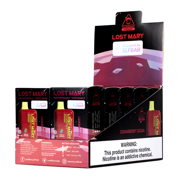 Vape Nikotinfrei Österreich Cranberry-Soda 4FVXR109 LOST MARY OS5000