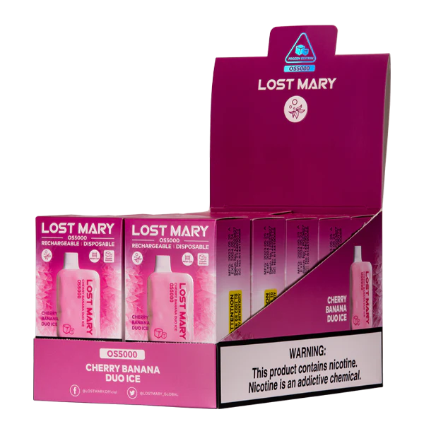 Vape Österreich Preis Kirsch-Bananen-Duo-Eis 4FVXR108 LOST MARY OS5000