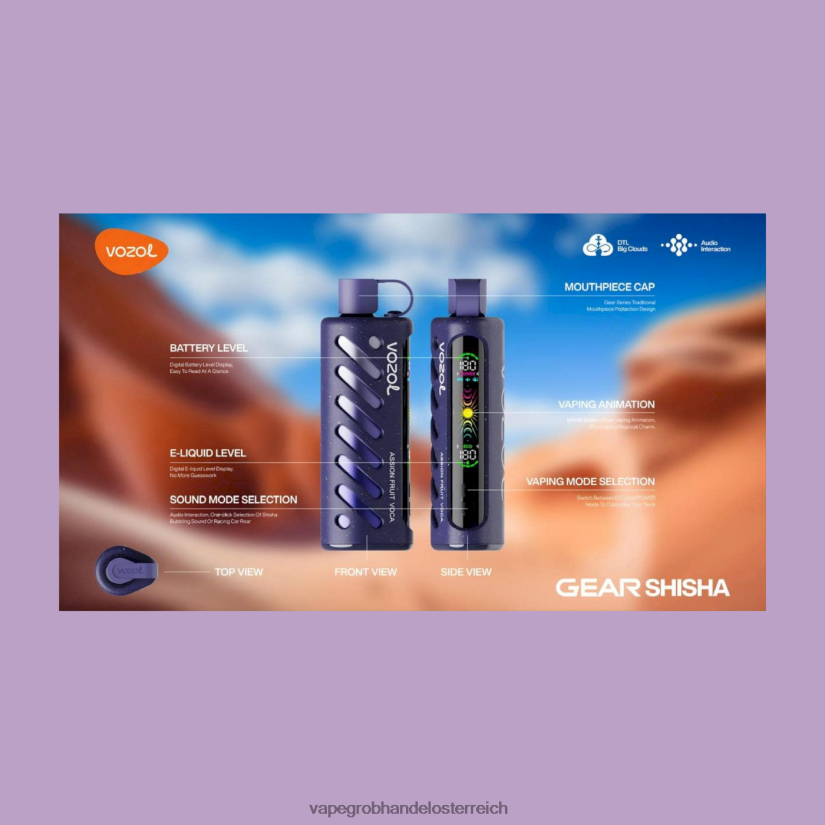 multi VOZOL Getriebe Shisha 25000 4BDN6P1 Vape Großhandel Österreich