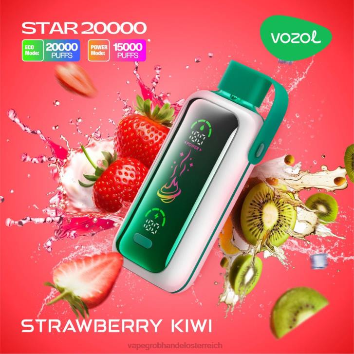 Vape Großhändler Erdbeer-Kiwi 24LZ20 VOZOL STAR 20000