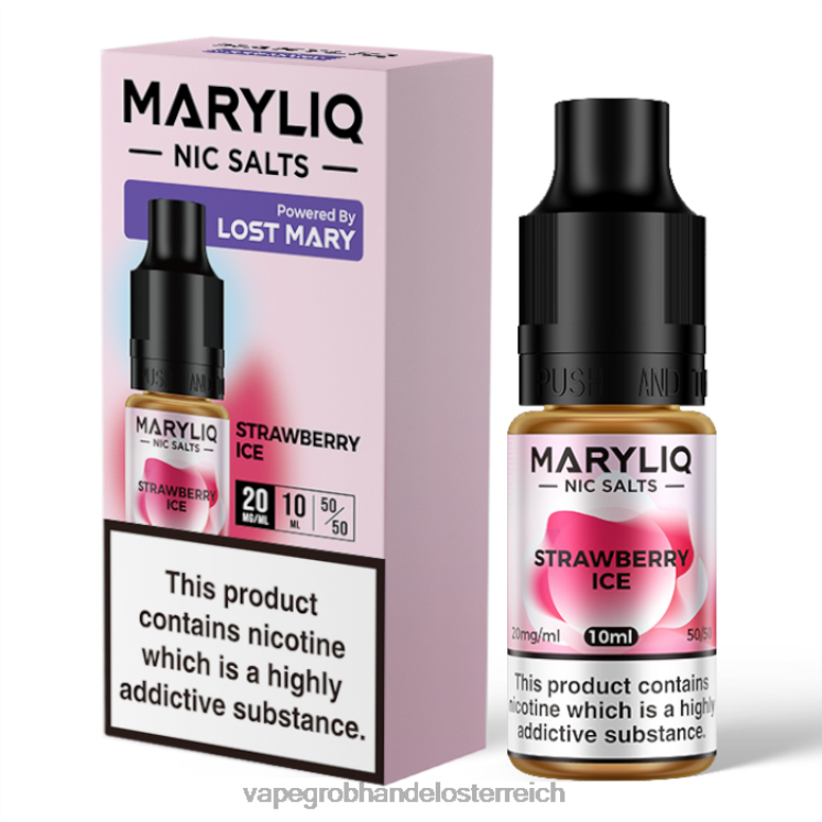 Einweg Vape Österreich Erdbeereis 4FVXR457 LOST MARY MARYLIQ Nic-Salze – 10 ml – 20 mg