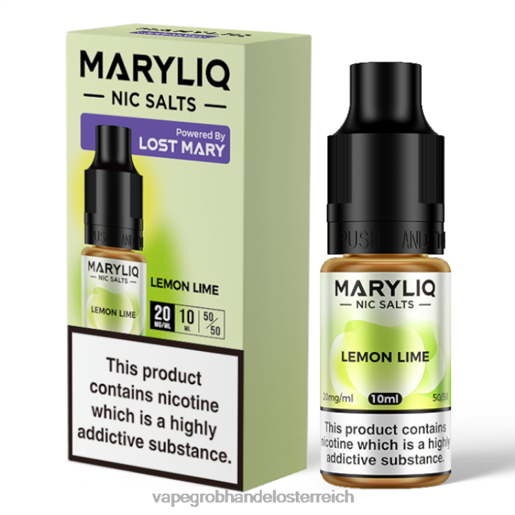 Einweg Vape Österreich Zitronenlimette 4FVXR447 LOST MARY MARYLIQ Nic-Salze – 10 ml – 20 mg