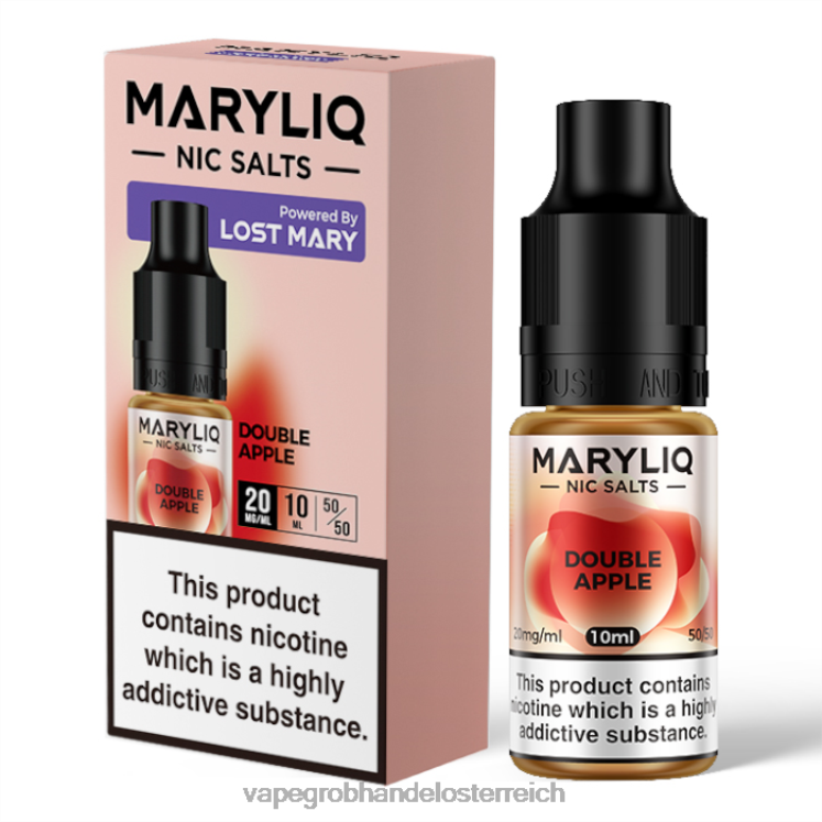 Vape Großhändler Doppelapfel 4FVXR446 LOST MARY MARYLIQ Nic-Salze – 10 ml – 20 mg