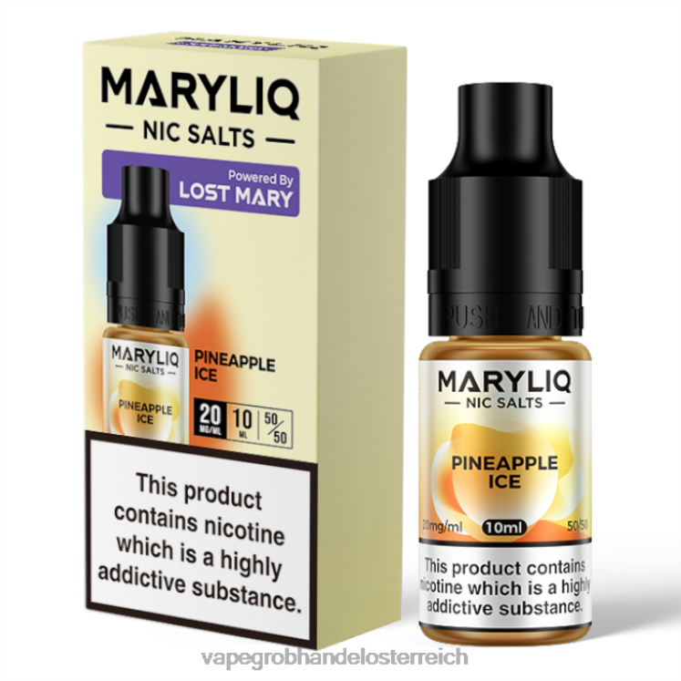 Vape Großhandel Preise Ananaseis 4FVXR452 LOST MARY MARYLIQ Nic-Salze – 10 ml – 20 mg