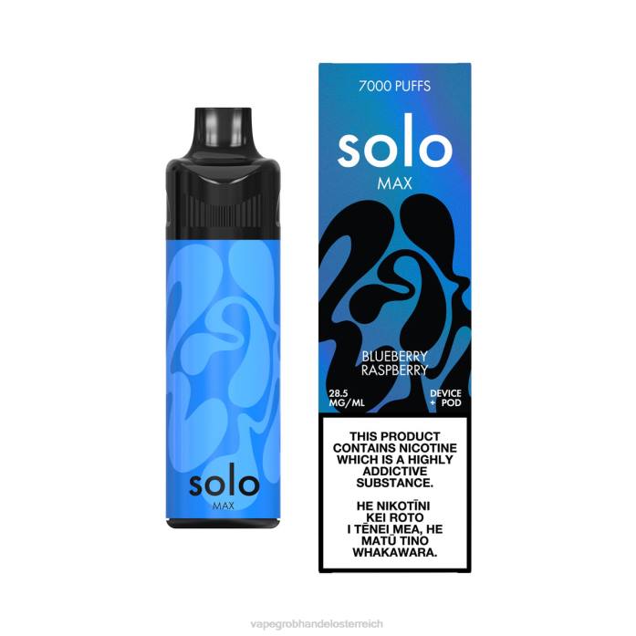 Vape Großhandel Österreich 64R665 - Solo MAX Pod-Kit Blaubeer-Himbeere