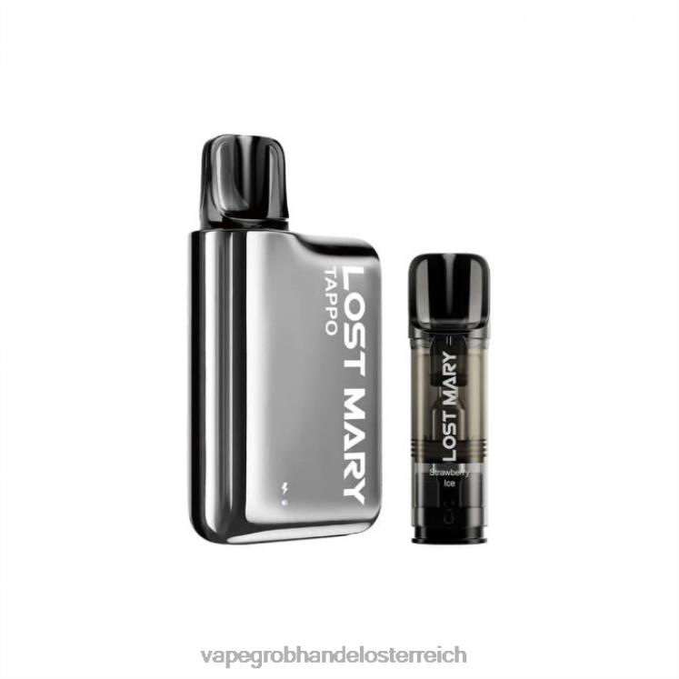 Vape Österreich Preis Silber Edelstahl x Erdbeereis 4FVXR438 LOST MARY Tappo Pod-Vape-Kit