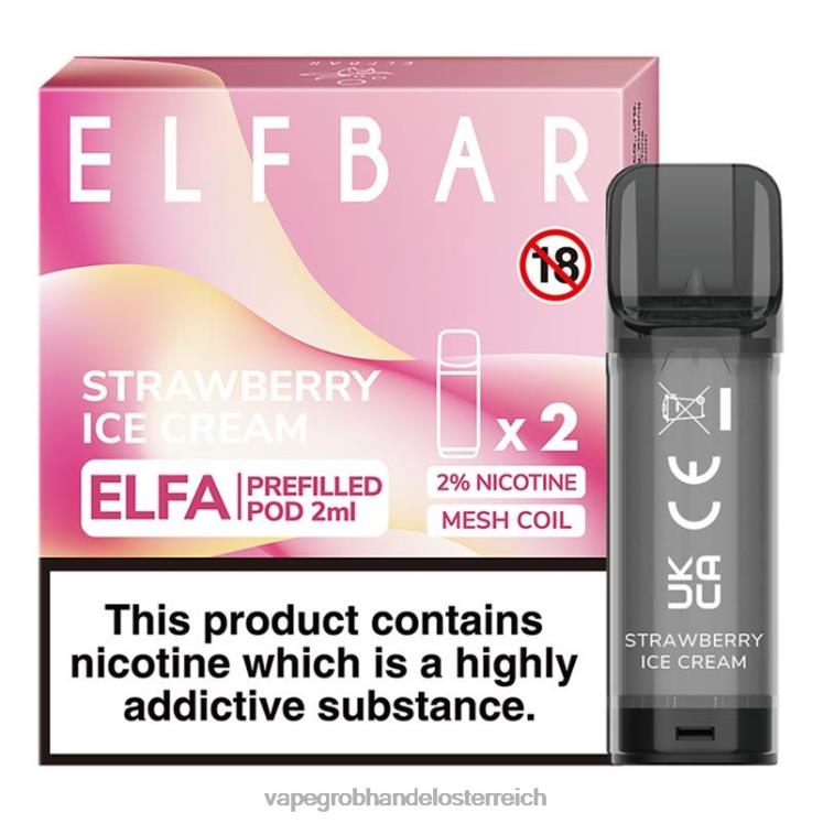 Vape Kaufen Graz Erdbeereis 4FVXR324 ELFBAR Elfa vorgefüllte Kapsel – 2 ml – 20 mg (2er-Pack)