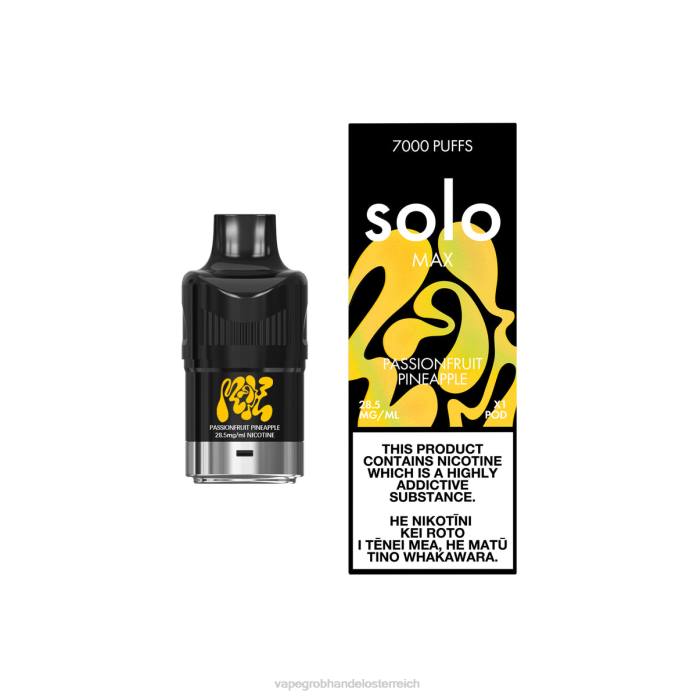 Vape Großhandel Österreich 64R681 - Solo MAX Schote Passionsfrucht-Ananas
