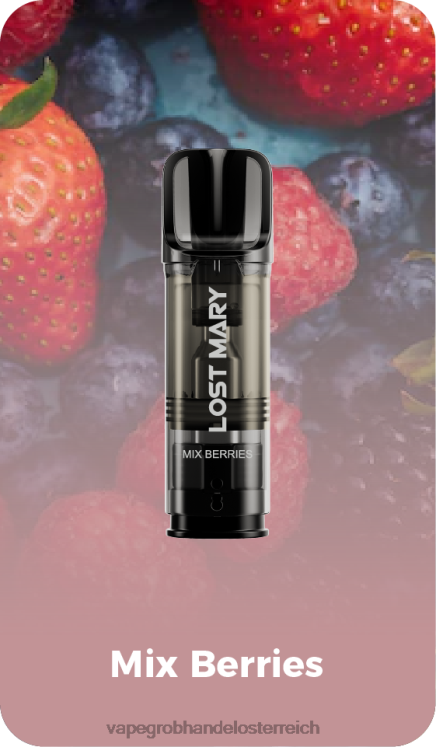 Einweg Vape Österreich Beeren mischen 4FVXR427 LOST MARY Tappo vorgefüllte Ersatzkapseln