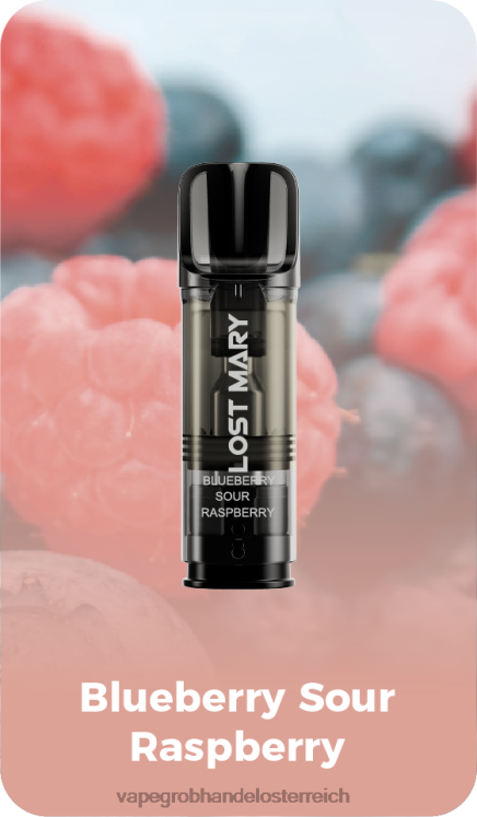Vape Großhandel Preise blaue saure Himbeere 4FVXR422 LOST MARY Tappo vorgefüllte Ersatzkapseln