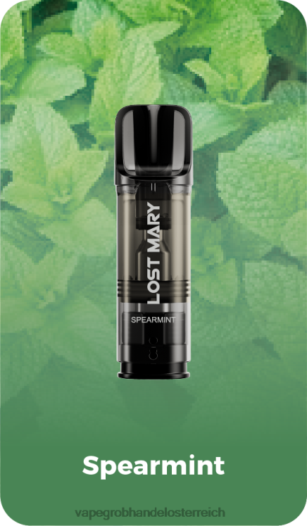 Vape Nikotinfrei Österreich grüne Minze 4FVXR429 LOST MARY Tappo vorgefüllte Ersatzkapseln