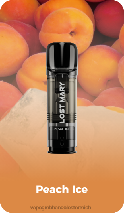 Vape Österreich Preis Pfirsicheis 4FVXR428 LOST MARY Tappo vorgefüllte Ersatzkapseln